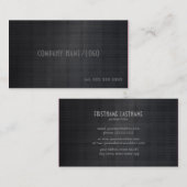 Vorlage für die Visitenkarten-Karte mit schwarzem  Visitenkarte (Vorne/Hinten)