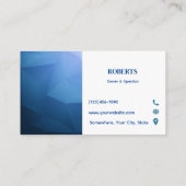 Vorlage für die Wäsche-Visitenkarten Telefonnummerkarte (Rückseite)