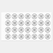 Vorlage für die Website mit benutzerdefinierten Lo Etiketten (Blatt)