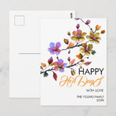 Vorlage für die Weihnachtskarte, Bearbeiten mit Te Postkarte (Vorne/Hinten)