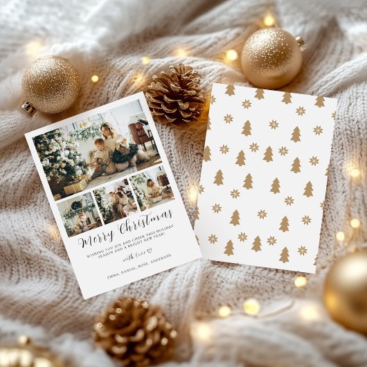 Vorlage für die Weihnachtskarte des Minimalistisch