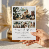 Vorlage für die Weihnachtskarte des Minimalistisch