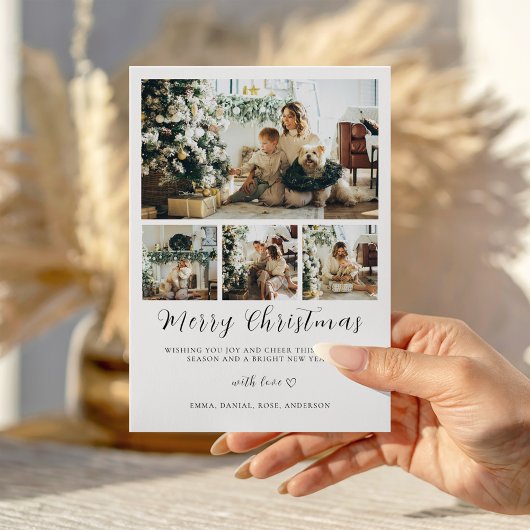 Vorlage für die Weihnachtskarte des Minimalistisch