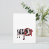 Vorlage für die Weihnachtskuh-Postkarte (Stehend Vorderseite)