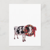 Vorlage für die Weihnachtskuh-Postkarte (Vorderseite)