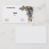 Vorlage für die Weinbaukarte Visitenkarte (Vorne/Hinten)