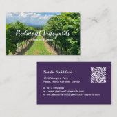 Vorlage für die Weinkarte Visitenkarte (Vorne/Hinten)