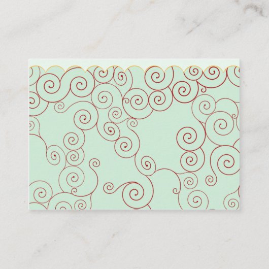 Vorlage für die wissenschaftliche Platzkarte (Rückseite)