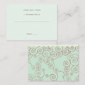 Vorlage für die wissenschaftliche Platzkarte (Vorne/Hinten)