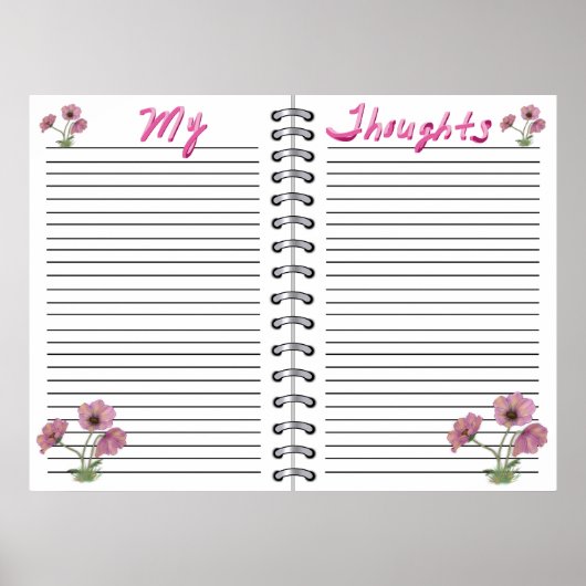 Vorlage für digitale Planer einfügen Poster (Vorne)