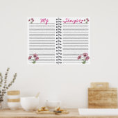 Vorlage für digitale Planer einfügen Poster (Küche)