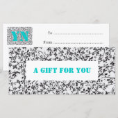 Vorlage für Ditsy2-Geschenkgutschein (Vorne/Hinten)