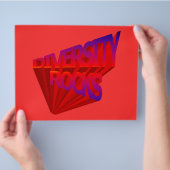 Vorlage für Diversity Rocks Flyer (Hand)