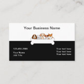 Vorlage für Dog-Theme-Visitenkarten Visitenkarte (Vorderseite)