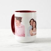 Vorlage für drei Fotos Personalisiert Tasse (Vorderseite Links)