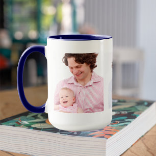Vorlage für drei Fotos Personalisiert Tasse
