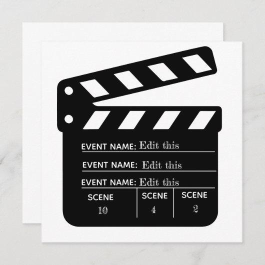 Vorlage für druckbare, benutzerdefinierte Movie-Cl (Vorne/Hinten)