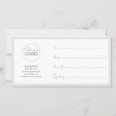 Vorlage für druckbare Geschenkkarten einfach zu an (Rückseite)