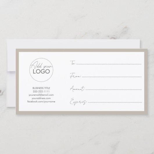 Vorlage für druckbare Geschenkkarten einfach zu an (Rückseite)