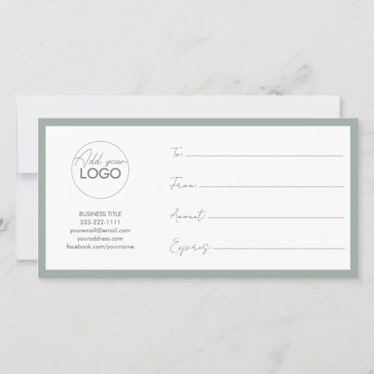 Vorlage für druckbare Geschenkkarten einfach zu an (Rückseite)