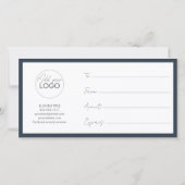 Vorlage für druckbare Geschenkkarten einfach zu an (Rückseite)