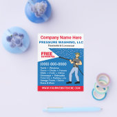 Vorlage für Druckwäsche und Reinigung Flyer (Einzeln)