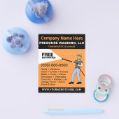 Vorlage für Druckwäsche und Reinigung Flyer (Einzeln)