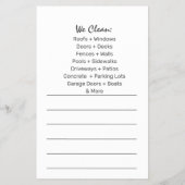 Vorlage für Druckwäsche und Reinigung Flyer (Hinten)