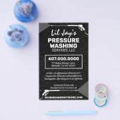 Vorlage für Druckwäsche und Reinigung Flyer (Einzeln)