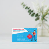 Vorlage für Druckwäsche und Reinigung Visitenkarte (Stehend Vorderseite)