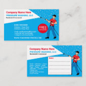 Vorlage für Druckwäsche und Reinigung Visitenkarte (Vorne/Hinten)