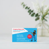 Vorlage für Druckwäsche und Reinigung Visitenkarte (Stehend Vorderseite)