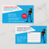 Vorlage für Druckwäsche und Reinigung Visitenkarte (Vorne/Hinten)
