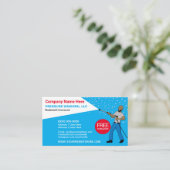 Vorlage für Druckwäsche und Reinigung Visitenkarte (Stehend Vorderseite)