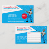 Vorlage für Druckwäsche und Reinigung Visitenkarte (Vorne/Hinten)
