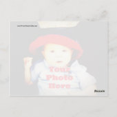 Vorlage für eigene Foto-Geschenke erstellen Postkarte (Rückseite)