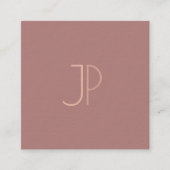 Vorlage für ein benutzerdefiniertes, modernes Desi Quadratische Visitenkarte (Vorderseite)