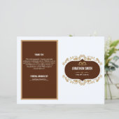 Vorlage für ein elegantes Beerdigungsprogramm (Stehend Vorderseite)