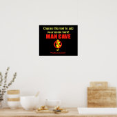 Vorlage für ein Höhlenposter Poster (Küche)
