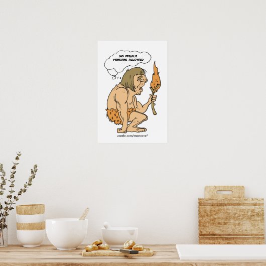 Vorlage für ein Höhlenposter Poster (Küche)