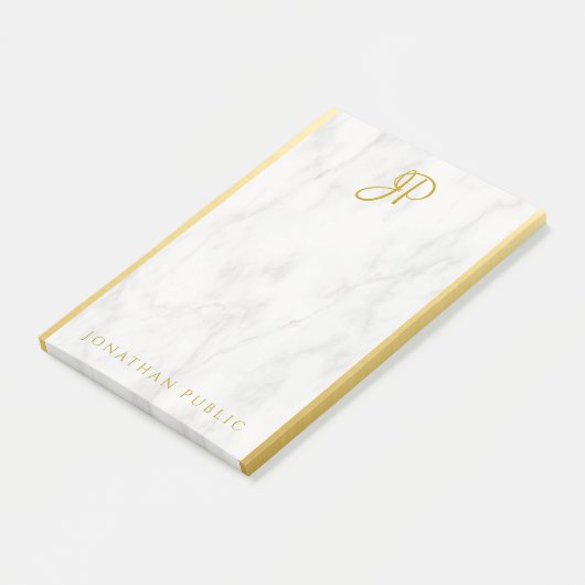 Vorlage für ein Monogramm für ein benutzerdefinier Post-it Klebezettel (angewinkelt)