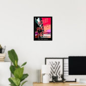 Vorlage für ein vertikales weißes Poster (Heimbüro)