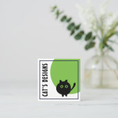 Vorlage für eine beliebige benutzerdefinierbare Vi Quadratische Visitenkarte (Stehend Vorderseite)