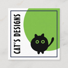 Vorlage für eine beliebige benutzerdefinierbare Vi Quadratische Visitenkarte