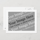 Vorlage für eine benutzerdefinierte Bildpostkarte Postkarte (Vorne/Hinten)