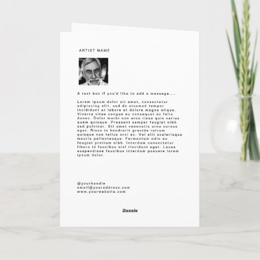 Vorlage für eine benutzerdefinierte Grafikkarte (Rückseite)