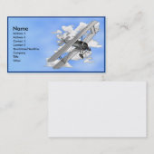 Vorlage für eine Biplane Visitenkarte (Vorne/Hinten)