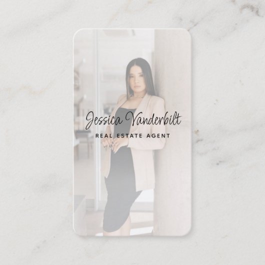 Vorlage für eine echte Anwesen Agent-Visitenkarte Visitenkarte (Vorderseite)