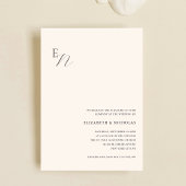 Vorlage für eine einfache digitale Hochzeitseinlad