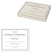 Vorlage für eine Elegante Echtheitsbescheinigung f Gummistempel (Stempel)